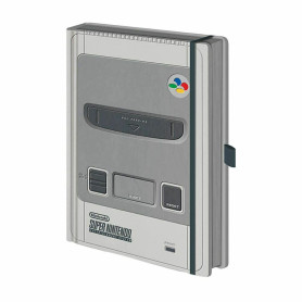 Nintendo A5 SNES Premium Notebook-Collectible journal-Console conçu
