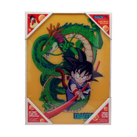 SD Toys - Dragonball poster en verre "Kid Goku & Shenron"