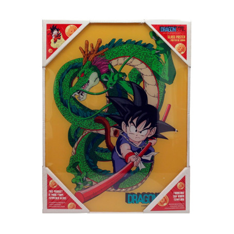 SD Toys - Dragonball poster en verre "Kid Goku & Shenron"