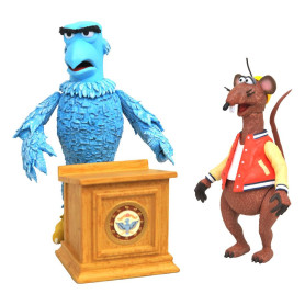Diamond Select The Muppets - Sam the Eagle & Rizzo the Rat - Pack de 2 figurines