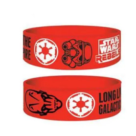 Star Wars - Bracelet Rebels officiel pvc / Rouge