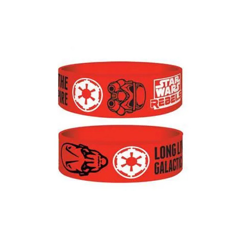 Star Wars - Bracelet Rebels officiel pvc / Rouge