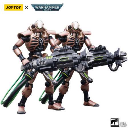 JoyToy Necrons - pack 2 figurines Necrons Szarekhan Dynasty Immortal with Tesla Carbine 1/18 - Warhammer 40K