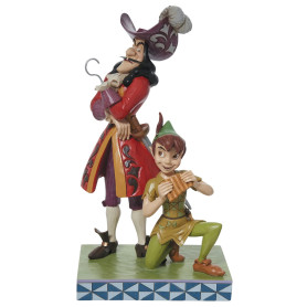 Enesco Disney Traditions - Aladdin - Peter Pan & Capitaine Crochet - Hero vs Villain