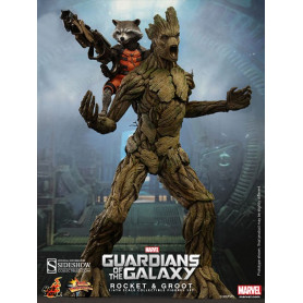 Hot Toys Les Gardiens de la Galaxie figurine Pack Rocket et Groot