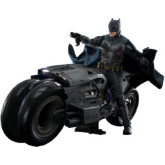 Hot Toys - DC Comics - Batman (Affleck) and Batcycle 1:6 Scale Figure Set The Flash - Movie Masterpiece 1/6