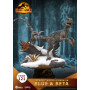 Beast Kingdom Jurassic World: Le Monde d'après diorama - BLUE & BETA - PVC D-Stage Iconic Movie Scene